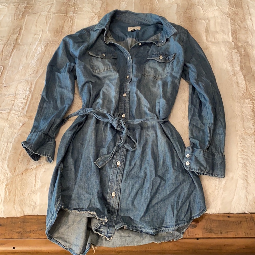 blue Jean dress.
